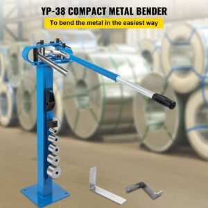 yp 38 metal bender 1" 3" flat bar square rod bending 7 dies w/ floor stand