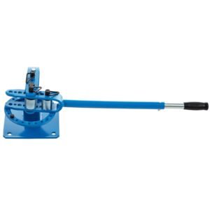 yp 9 manual bench top compact bender pipe bending machine 7 dies 1 3inch metal fabrication tube rod pipe bender 44ft mount powdercoat telescoping handle maximum 5/8 thick 1 15/16inch width