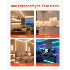 10 pack 3.3 ft/1m u shape led aluminum channel, with milky cover, end caps and mounting clips, aluminum profile for led strip light installations, easy installation, for under cabinet counter