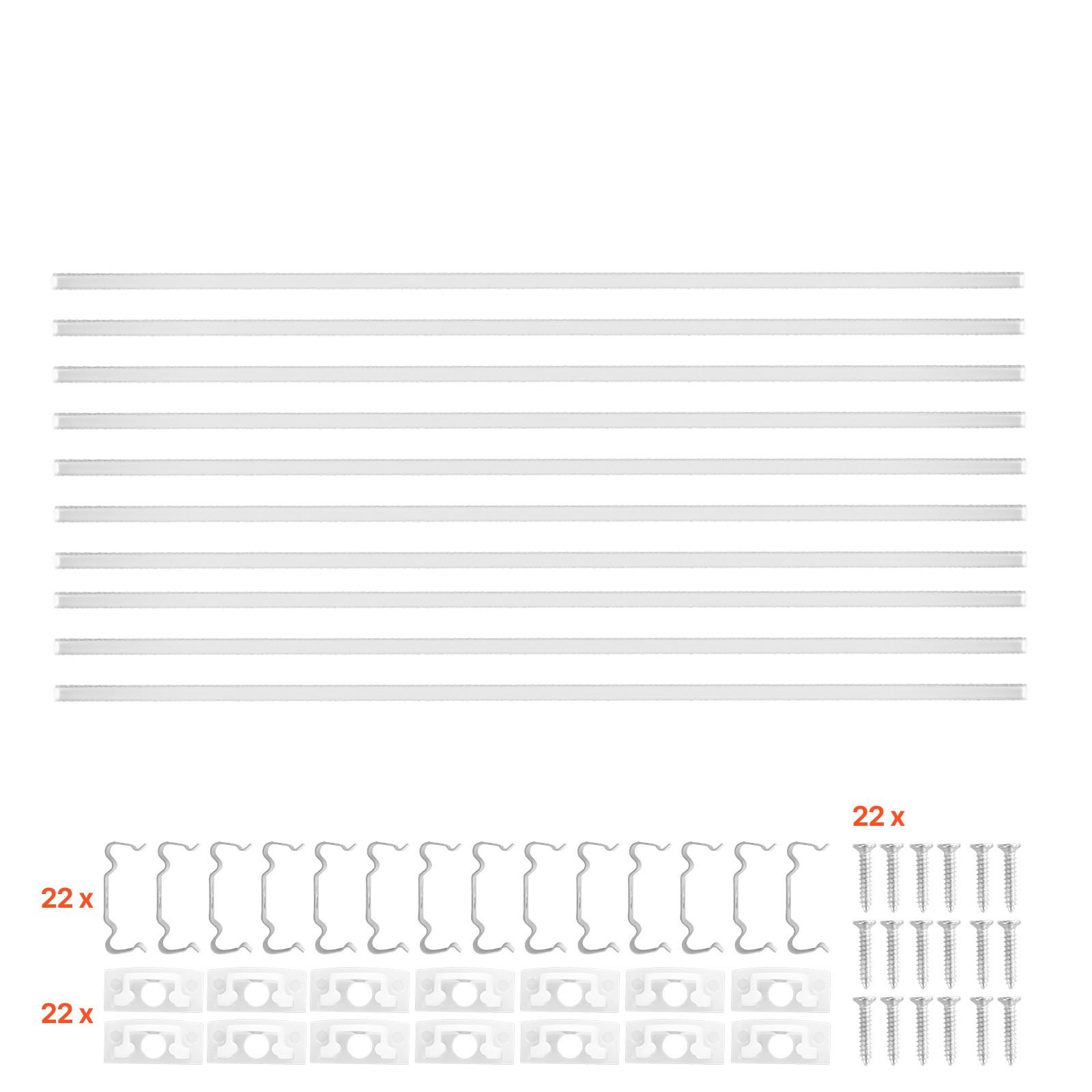 10 pack 3.3 ft/1m u shape led aluminum channel, with milky cover, end caps and mounting clips, aluminum profile for led strip light installations, easy installation, for under cabinet counter