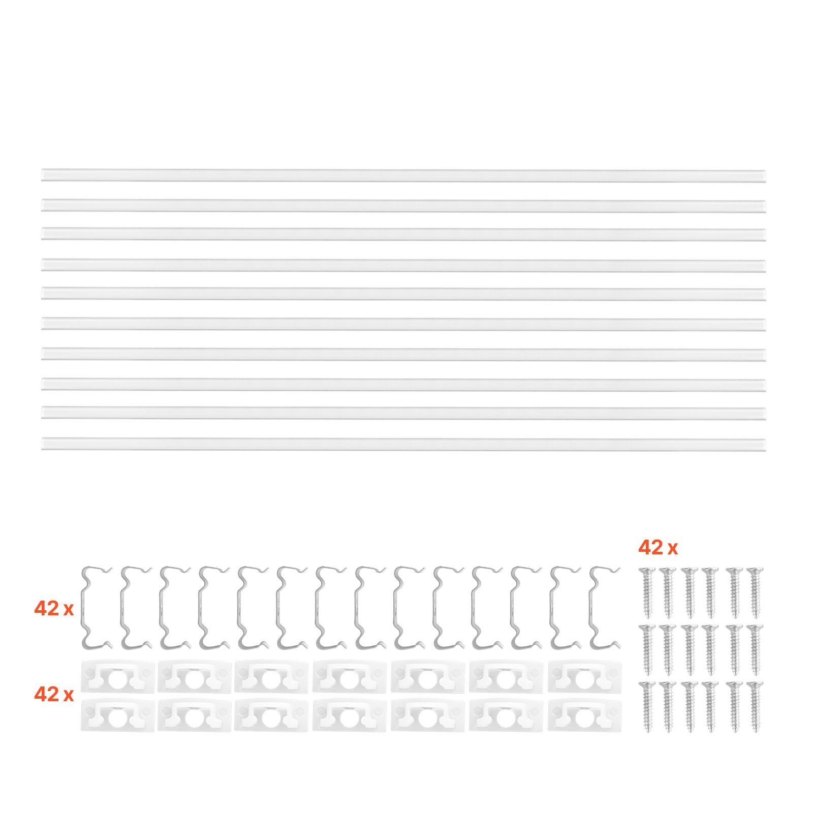 10 pack 6.6 ft/2m v shape led aluminum channel, with milky cover, end caps and mounting clips, aluminum profile for led strip light installations, easy installation, for under cabinet counter