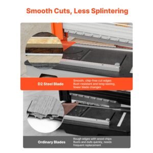 12 inch vinyl floor cutter, 16mm thick laminate flooring cutter with upgraded labor saving aluminum alloy lever, telescoping support plate, cuts engineered wood, lvt, vct, spc, lvp, wpc