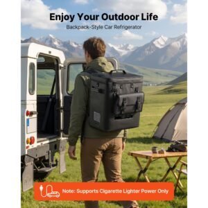 12 volt refrigerator, 13.7 qt/ 13l car fridge, portable electric freezer compressor, 12v/24v dc, 21 f to 50 f/ 6c to 10c , for truck van rv suv boat travel camping road trips