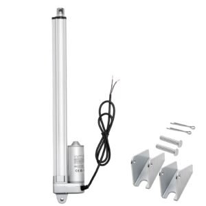12V Linear Actuator, 12 Inch IP65 Waterproof Linear Actuator, 675lbs/3000N 0.2"/s Motion Actuators with Mounting Bracket for Outdoor Use