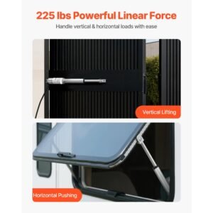 12v linear actuator, 4 inch high speed 0.6"/s linear motion actuator, 225lbs/1000n with ip54 protection & mounting bracket for lift desk, recliner chairs, window door opener