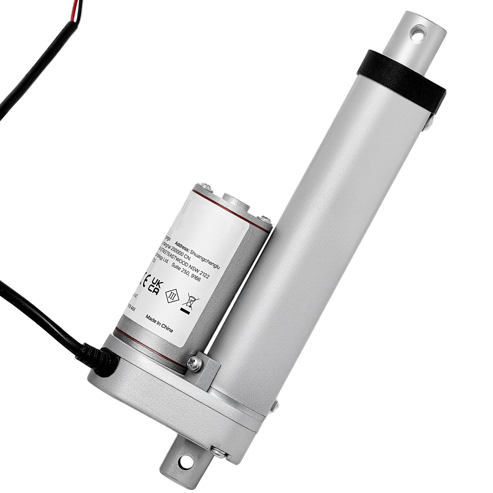 12v linear actuator, 4 inch high speed 0.6"/s linear motion actuator, 225lbs/1000n with ip54 protection & mounting bracket for lift desk, recliner chairs, window door opener