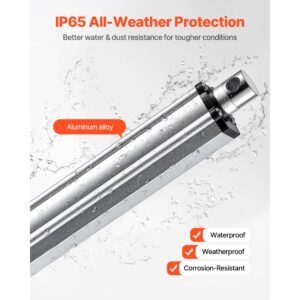 12v linear actuator, 40 inch ip65 waterproof linear actuator, 675lbs/3000n 0.2"/s motion actuators with mounting bracket for outdoor use