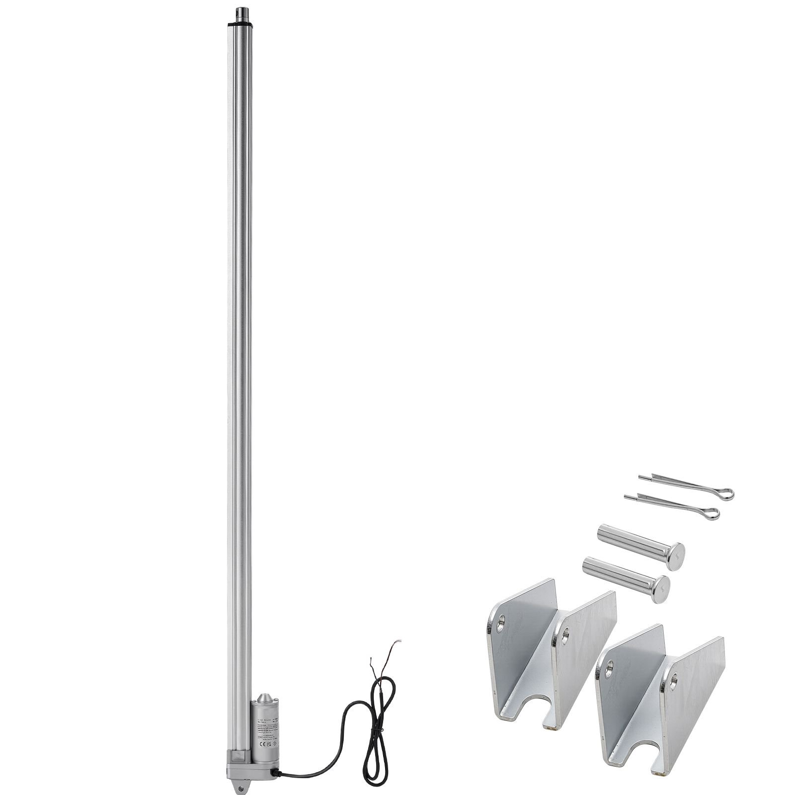 12v linear actuator, 40 inch ip65 waterproof linear actuator, 675lbs/3000n 0.2"/s motion actuators with mounting bracket for outdoor use
