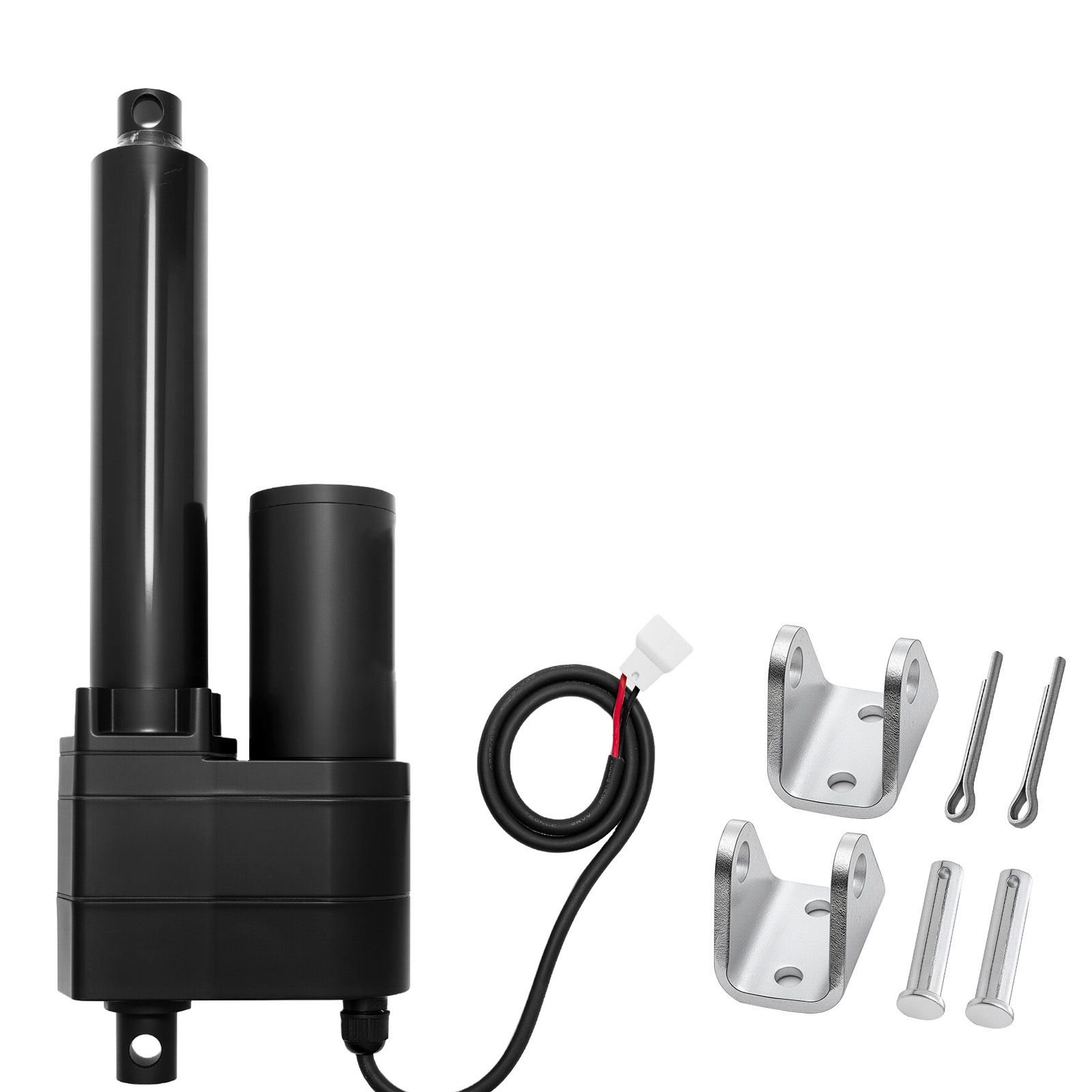 12v linear actuator, 6 inch ultra heavy duty 2023lbs/9000n linear motion actuator, ip65 waterproof 0.2"/s with mounting brackets for industrial machinery vessels, heavy lifting systems