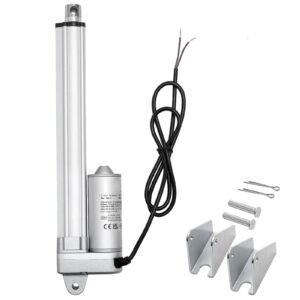 12V Linear Actuator, 8 Inch IP65 Waterproof Linear Actuator, 675lbs/3000N 0.2"/s Motion Actuators with Mounting Bracket for Outdoor Use