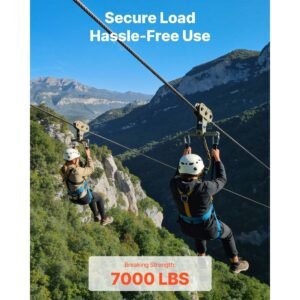 1/4 inch wire rope, 250 ft length, zinc galvanized carbon steel cable with gloves, 7000 lbs breaking strength, 7 x 19 strands construction, wire cable for deck railing system, garden trellis