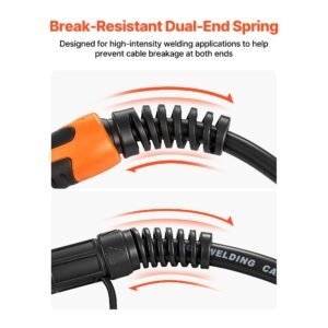 150a mig welding gun with 15ft cable, replacement for miller m 15/m 150 (249041) with 5pcs mig welding contact tips