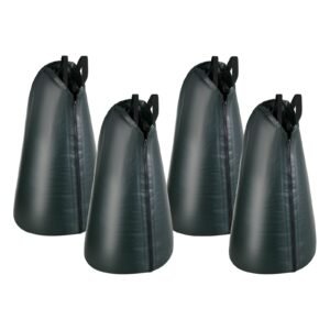 20 Gallon Tree Watering Bags, 4 Pack 3-4 Hours Slow Release Gator Bags for Trees, Heavy Duty PE Tree Drip Irrigation Bag with Zipper, Durable & Reusable Deep Root Shrub Watering Bag