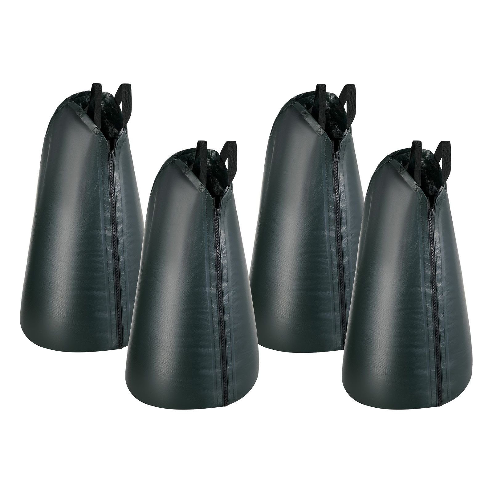 20 gallon tree watering bags, 4 pack 3 4 hours slow release gator bags for trees, heavy duty pe tree drip irrigation bag with zipper, durable & reusable deep root shrub watering bag