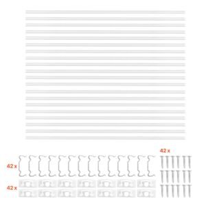 20-Pack 3.3 ft/1M V Shape LED Aluminum Channel, with Milky Cover, End Caps and Mounting Clips, Aluminum Profile for LED Strip Light Installations, Easy Installation, for Under Cabinet Counter