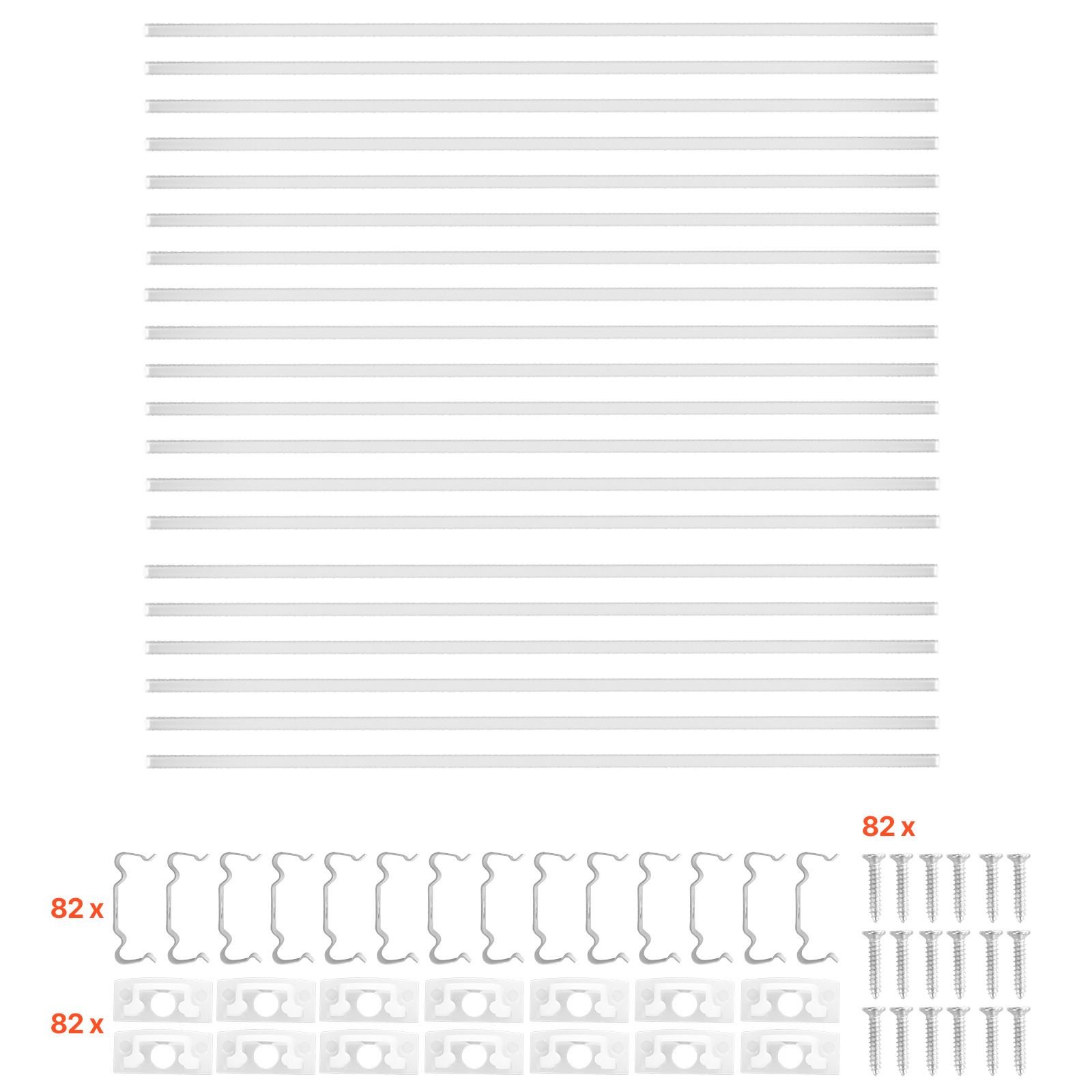 20 pack 6.6 ft/2m u shape led aluminum channel, with milky cover, end caps and mounting clips, aluminum profile for led strip light installations, easy installation, for under cabinet counter