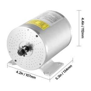 2000w electric brushless dc motor kit 48v 4300rpm motor with upgraded speed controller and throttle grip kit for go karts e bike motorcycle scooter diy
