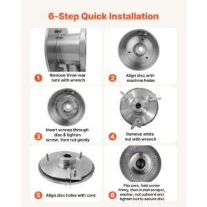 2pcs grinding sheets for electric grain mill grinder, cast iron dry grinding discs, replacement grinding plates compatible with hn 2200, hn 3000 corn spice mill grinder