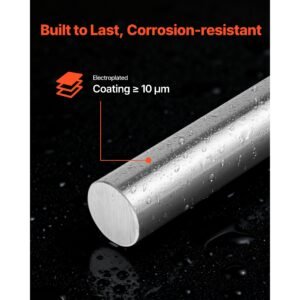 2pcs linear motion rod, 20 mm x 1200 mm (0.79 x 47.24 in), sfc20 carbon steel linear rod shaft, anti rust and high precision, high hardness shaft, for cutting grinding milling drilling machine