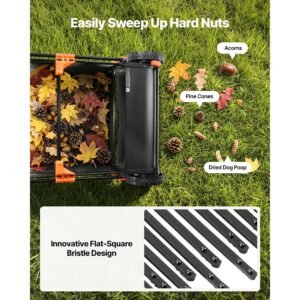 3 packs lawn sweeper brush replacement, compatible with 30 in lawn & leaf collector sweepers, yard sweeper brush paddle with durable v shaped bristles for easy grass leaf cleanup