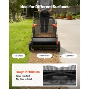 3 packs lawn sweeper brush replacement, compatible with 30 in lawn & leaf collector sweepers, yard sweeper brush paddle with durable v shaped bristles for easy grass leaf cleanup