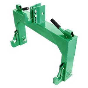 3-Point Quick Hitch, 4000 Lbs Lift Capacity, 3-Pt Trailer Hitch with 5 Level Adjustable Bolt, Adaptation to Category 2 Tractor, Heavy Duty 3 Point Attachments, Green