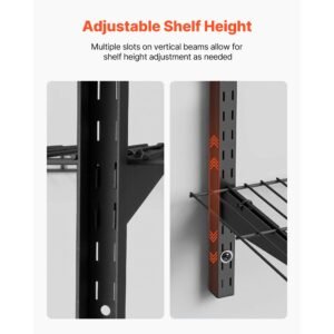 3 tier heavy duty wall garage shelving, 0.9 x 3 ft steel wall mounted shelving unit, 11 x 36 inch per shelf floating storage metal rack for garage with 450 lbs total weight capacity, black
