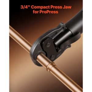3/4" propress jaw for compact series press tools, 52 hrc hardened steel pressing jaw compatible with 24kn press tools for copper pipes connections