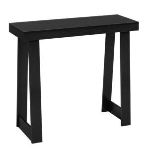 36 in Console Table, Modern Desk Behind the Couch, Wooden Rectangle Entrance Desk, Narrow Long Sofa Table Accent Stand, Ideal for Hallway, Bedroom, Living Room, Foyer, Easy Assembly, Black