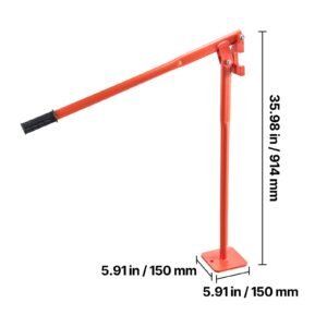 36 in t post puller, heavy duty steel fence post puller, 660lb load capacity, labor saving t post remover tool for round fence posts, sign posts & tree stumps, lifting chain not included