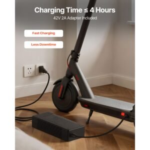 36v scooter battery pack, 8ah, 8000mah lithium battery replacement with 30a bms, charger, 500+ cycles, compatible with 1440w motors, for imitation m365 electric scooters, without communication
