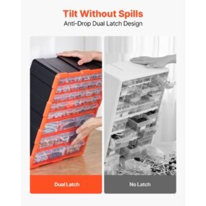 39 drawer storage organizer, plastic, drawer storage cabinet for garage organization, stackable small parts organizer, wall mounted toolbox, for hardware, beads, screws, crafts, building bricks