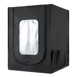 3D Printer Enclosure, Dustproof Waterproof Oxford Cloth 3D Printer Tent, Constant Temperature Protective Case with LED Lighting, Compatible with Creality/ELEGOO/Anycubic Multiple Popular Models