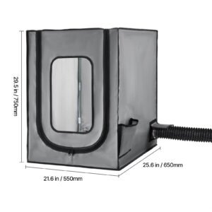 3d printer enclosure with ventilation, dustproof waterproof oxford cloth resin 3d printer tent, constant temperature protective case with led, compatible with photon mono/mars 3, fdm/lcd printer