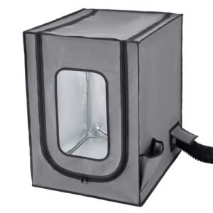 3d printer enclosure with ventilation, dustproof waterproof oxford cloth resin 3d printer tent, constant temperature protective case with led, compatible with photon mono/mars 3, fdm/lcd printer
