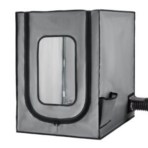 3d printer enclosure with ventilation, dustproof waterproof oxford cloth resin 3d printer tent, constant temperature protective case with led, compatible with photon mono/mars 3, fdm/lcd printer