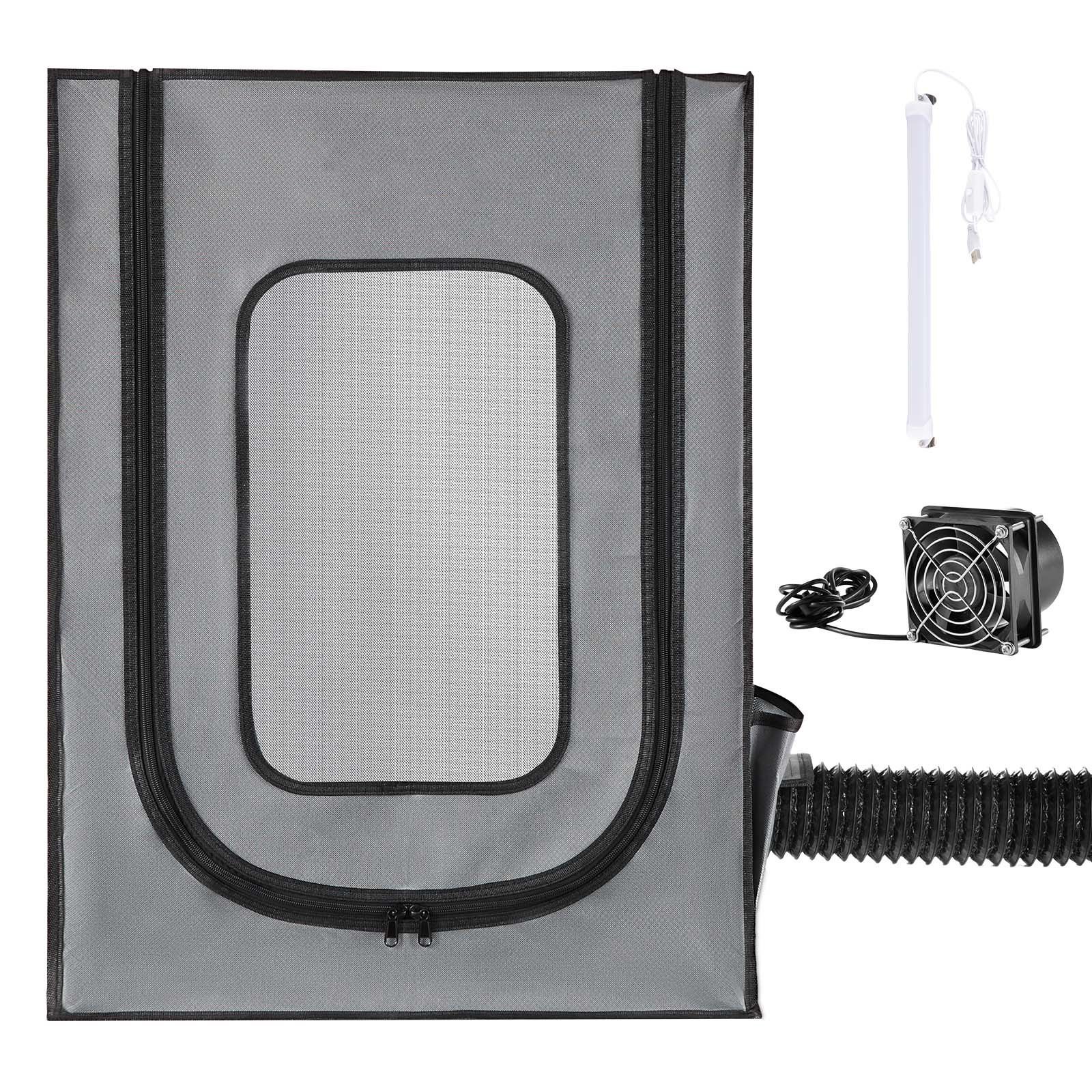 3d printer enclosure with ventilation, dustproof waterproof oxford cloth resin 3d printer tent, constant temperature protective case with led, compatible with photon mono/mars 3, fdm/lcd printer