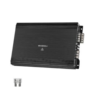 4 Channel Car Audio Amplifier 2 Ohm Stable Bridgeable Class A/B Full Range Amp Max Power 4 x 250W @ 4 Ohm / 4 x 500W @ 2 Ohm for Car SUV Truck Off-Road