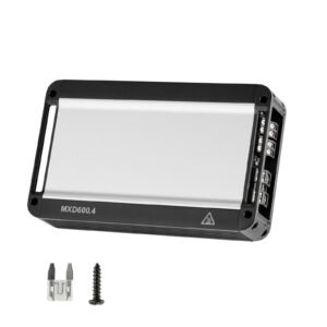 4 Channel Car Audio Amplifier 2 Ohm Stable Bridgeable Class D Full Range Amp Max Power 4 x 420W @ 4 Ohm / 4 x 600W @ 2 Ohm for Car SUV Truck Off-Road