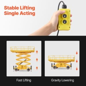 4 quart hydraulic power unit, single acting dump trailer pump, 3200 psi max relief pressure & 0.91 gpm flow rate, dc 12v hydraulic pump with metal reservoir for dump trailer car lifting
