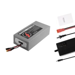 48V Electric Scooter Battery, 20Ah, Ebike Lithium Battery Pack with 30A BMS, Charger, T-Plug Expansion Cable, 500+ Cycles, Compatible with 4800W Motors, for Electric Bikes Bicycles, Scooters