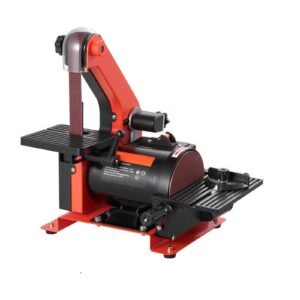 5" Disc Sander & 1" x 30" Belt Sander, 250W Benchtop Belt Disc Sanders Combo with 0 - 45° Adjustable Worktable & Dust Collection Ports for Woodworking, Furniture Refinishing, DIY Crafting