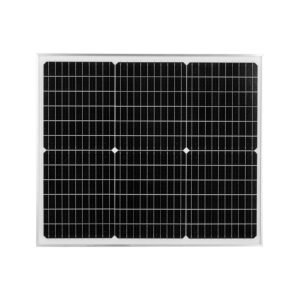 50w 12v solar battery charger maintainer, mono solar panel trickle battery charger with upgraded mppt controller, ip65 waterproof for car boat rv trailer flat rooftop (bracket not included)