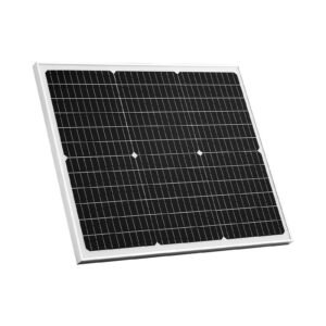 50w 12v solar battery charger maintainer, mono solar panel trickle battery charger with upgraded mppt controller, ip65 waterproof for car boat rv trailer flat rooftop (bracket not included)