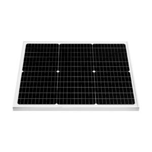 50w 12v solar battery charger maintainer, mono solar panel trickle battery charger with upgraded mppt controller, ip65 waterproof for car boat rv trailer flat rooftop (bracket not included)