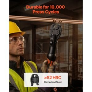 7/8" press jaw for compact series press tools, 52 hrc hardened steel pressing jaw for high pressure hvac/r applications compatible with 24kn press tools for rls copper pipes connections