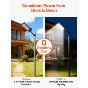 8000w solar street lights outdoor, 450000lm, commercial parking lot lights dusk to dawn, led flood security lamp with motion sensor, ip67 waterproof outdoor lighting, for driveway yard, 2 pack
