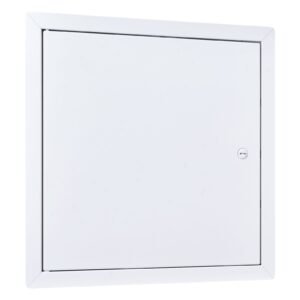 Access Panel for Drywall, 13.3 x 13.3 in Galvanized Steel Access Door, Easy Install Hinged Service Panel with Screwdriver Latch, for Ceiling Plumbing Electrical, 12.4 x 12.4 in Cutout Size White