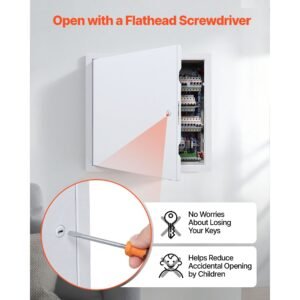 access panel for drywall, 15.2 x 15.2 in galvanized steel access door, easy install hinged service panel with screwdriver latch, for ceiling plumbing electrical, 14.4 x 14.4 in cutout size white