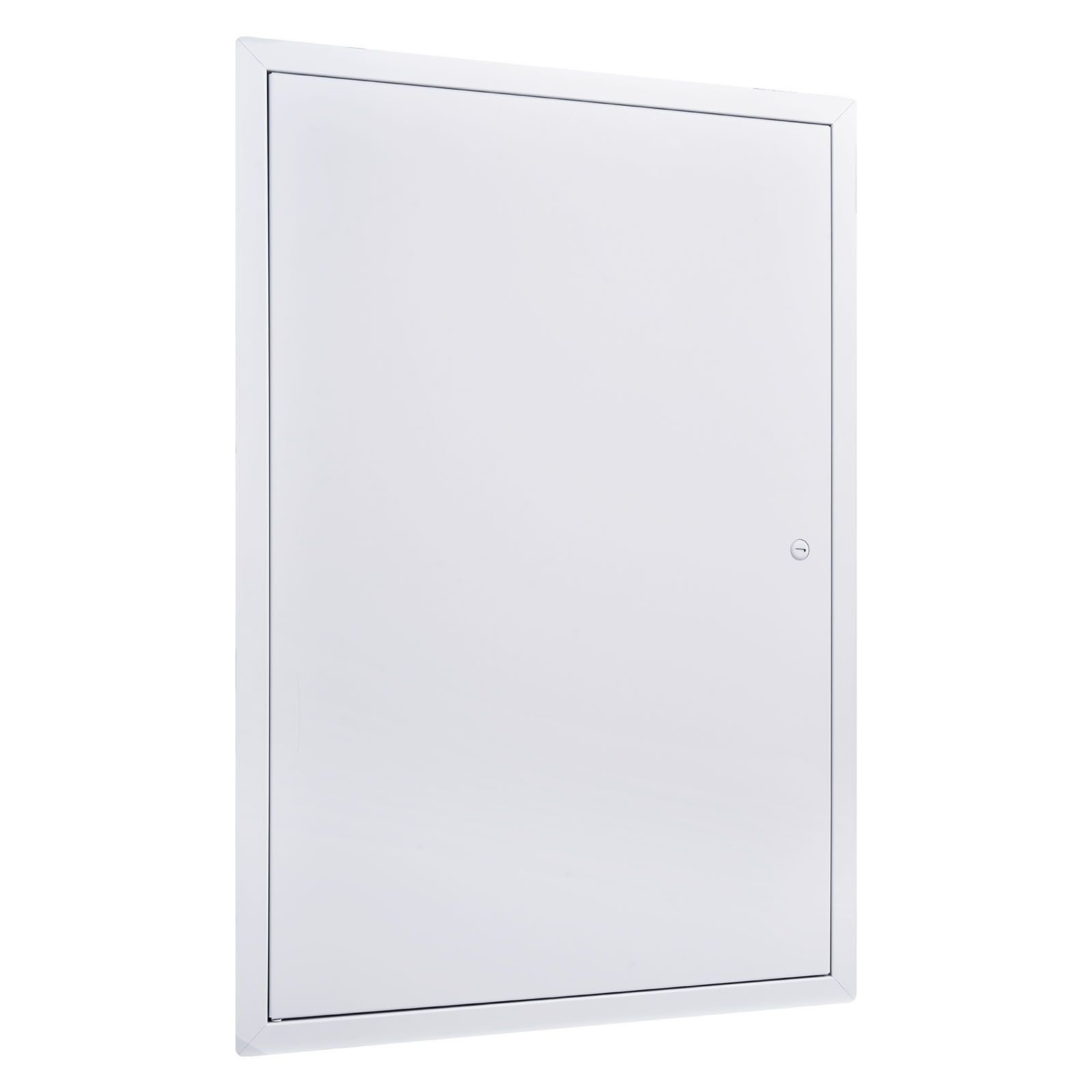 access panel for drywall, 25.3 x 17.2 in galvanized steel access door, easy install hinged service panel with screwdriver latch, for ceiling plumbing electrical, 16.4 x 24.4 in cutout size white